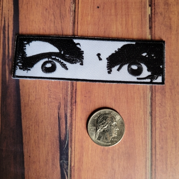 Charles Manson Eyes Serial Killer True Crime Embroidered Iron on Patch. - Picture 2 of 2